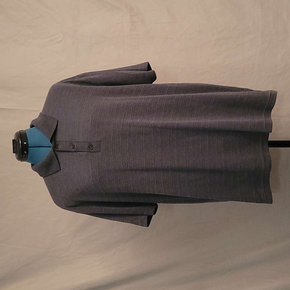 Buy 1 Get 2nd 50% Off: Claiborne - Grey Polo Men's Size Large